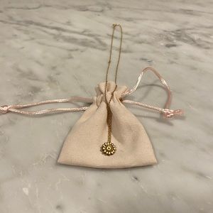 Dogeared Flower Gold Dipped Dainty Layer Necklace